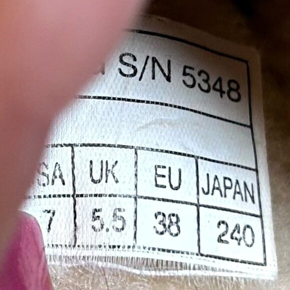 Ugg Midtown Brown Leather Shearling Lined Slip On Mule Clogs~7~ - Picture 7 of 7